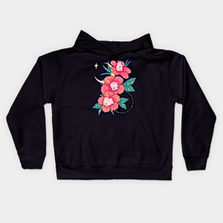 Hibiscus Bunnies Kids Hoodie